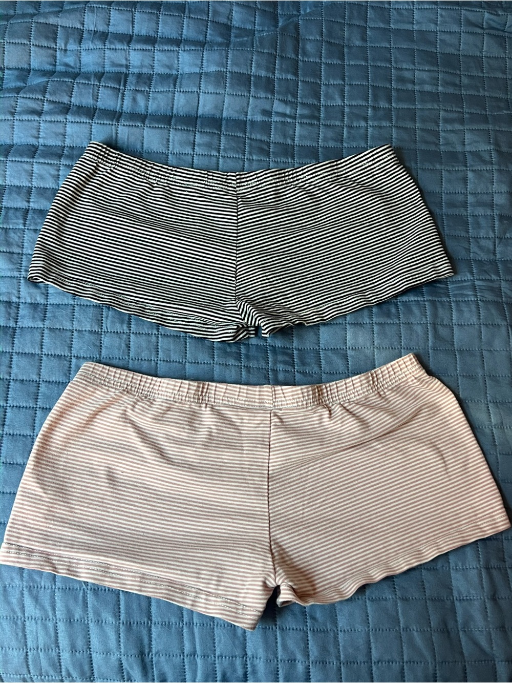 Striped Boyshort Panties - Pink and Black - Picture 2 of 2